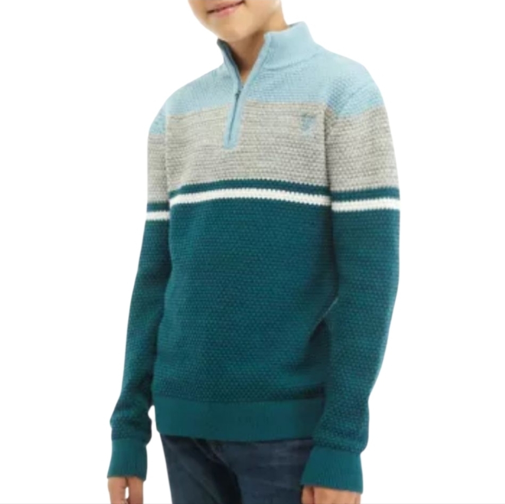 Boys Chaps Quarter Zip Sweater Sz Small